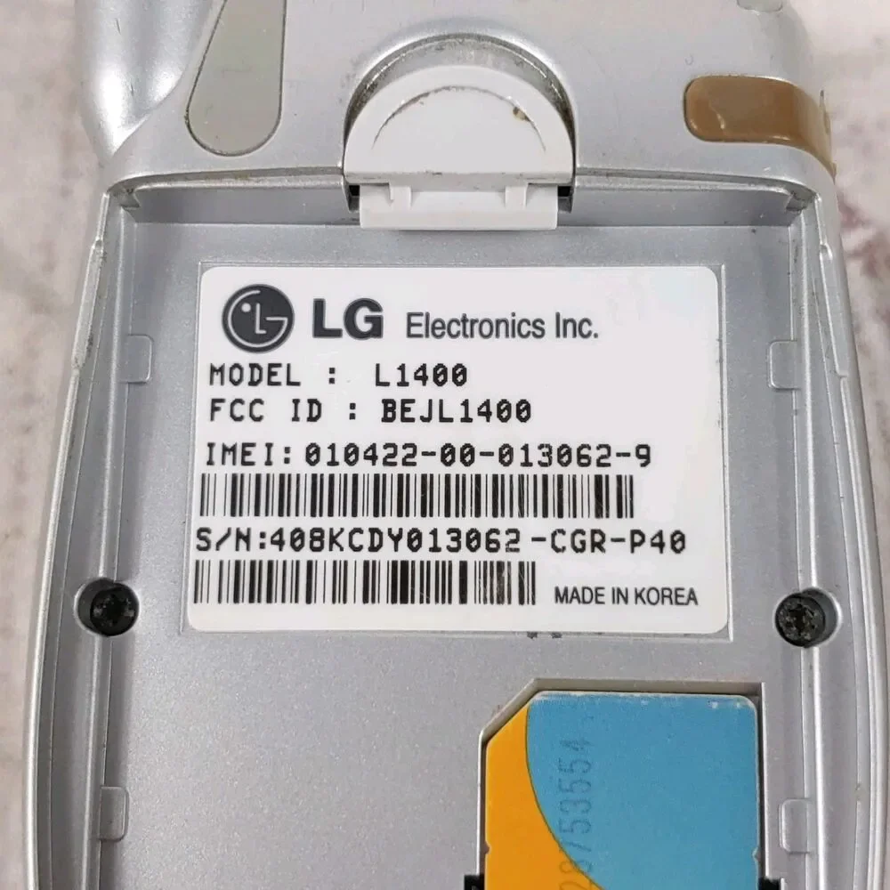 LG L1400 Flip Phone (Cingular) - Gray Cell Phone w/ Battery - TESTED WORKING